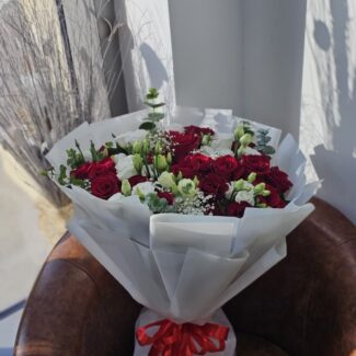 Red Rose & Alstroemeria Bouquet