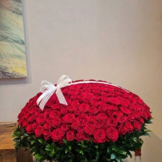 Grand Red Roses Basket