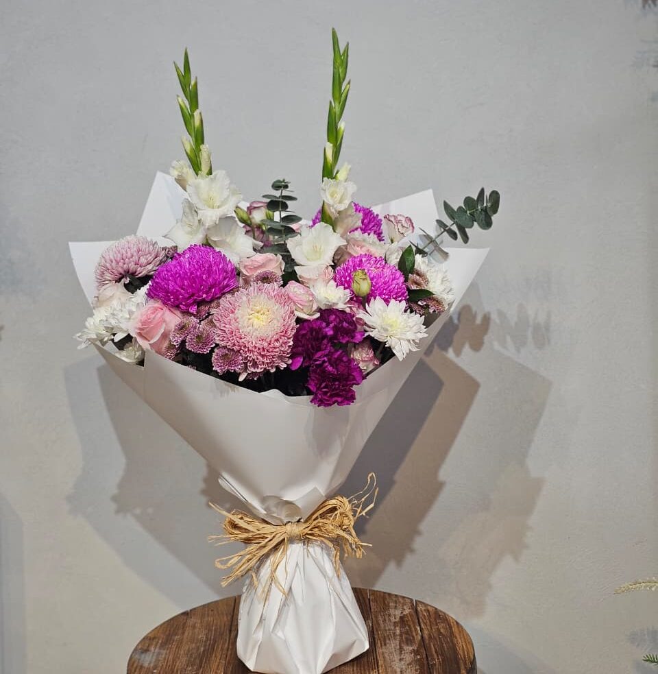 Orchid Pink & Purple Garden Bouquet
