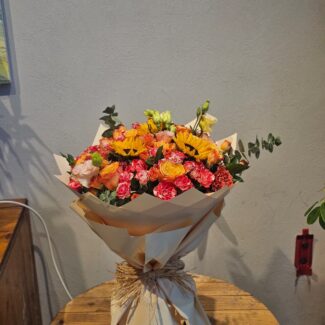 Sunshine Sunflower & Rose Bouquet